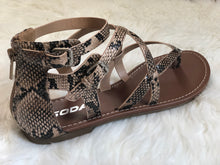 Load image into Gallery viewer, Snakeskin Strap Sandals
