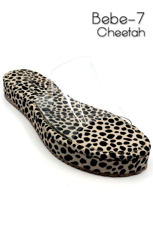 Bebe 7 Cheetah Sandals