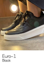 Load image into Gallery viewer, Euro 1 Black Sneakers

