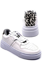 Load image into Gallery viewer, Euro 1 White Leopard Sneakers
