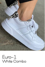 Load image into Gallery viewer, Euro 1 White Leopard Sneakers

