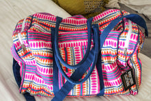 Load image into Gallery viewer, western travel bag, weekender bag, travel bag, duffel bags, luggage, travel sets,  western wholesale, western bag, wholesale clothing and accessories, western gifts, western duffle bag, colorful travel bags, colorful duffle bag, southwestern bags, overnight bags, large duffle bag, travel weekend bag, gym duffle bag
