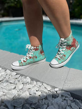 Load image into Gallery viewer, Star 24 Rusted Turquoise Hi-Top Sneakers
