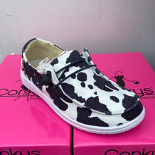 Load image into Gallery viewer, Moo Loafers {Cow Print Loafers}
