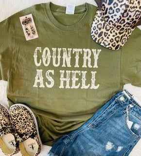 Country As Hell Graphic Tee