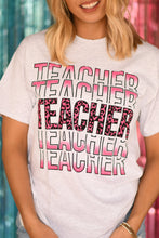 Load image into Gallery viewer, Teacher Pink Leopard Tee
