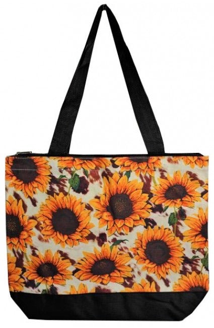 Sunflower Cow Tote Bag